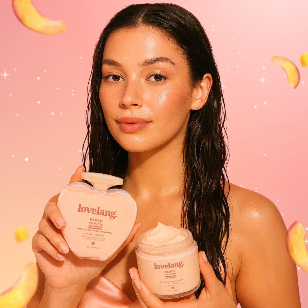 Peach + Biotin: The Best Haircare Routine for Hair Fall and Thinning Hair