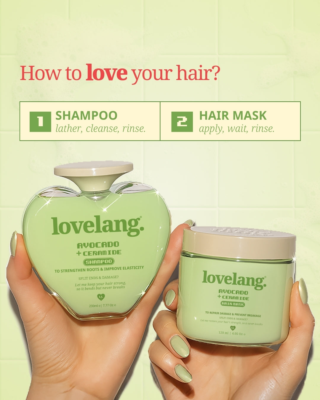 Avocado + Ceramide Repair Hair Combo