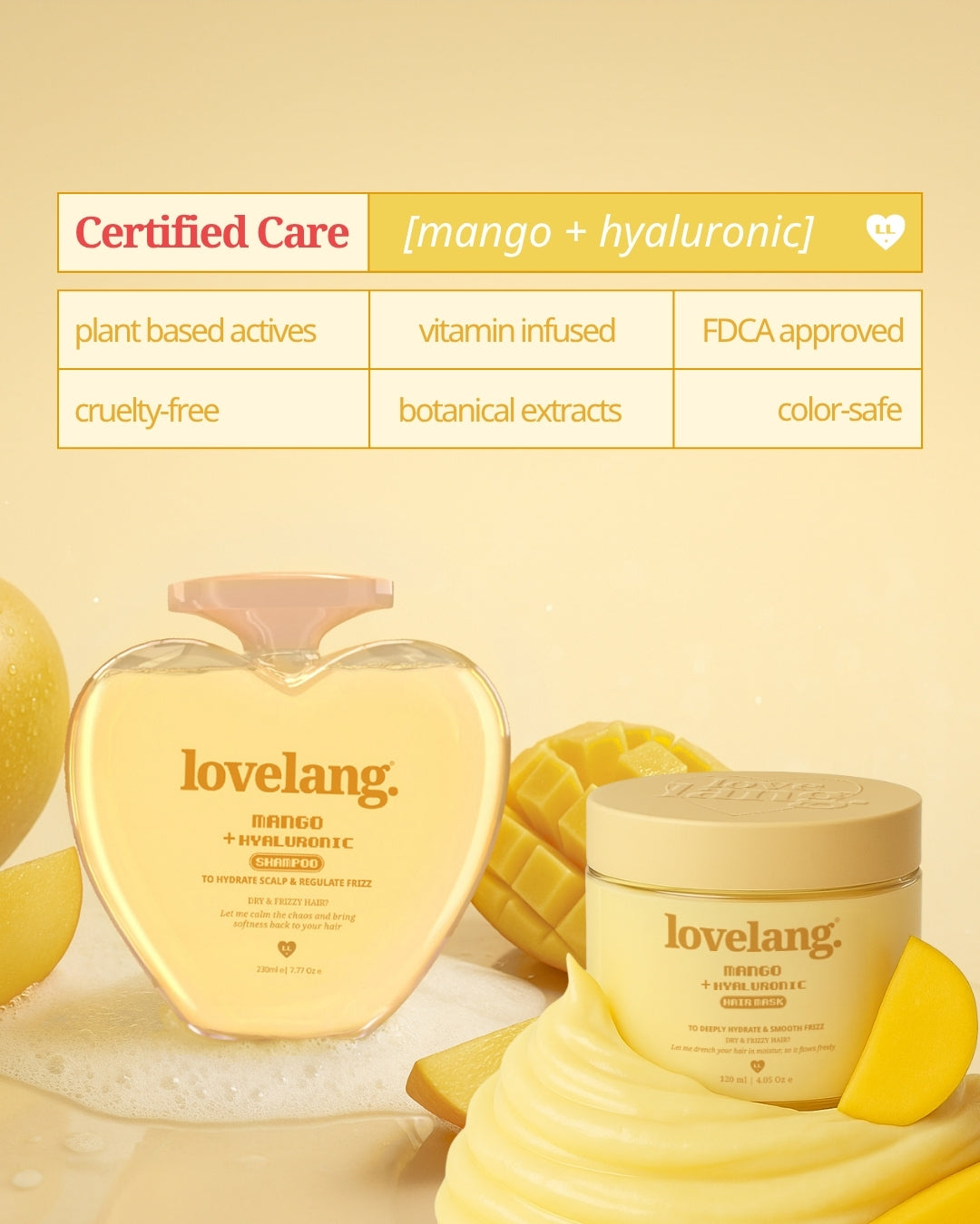Mango + Hyaluronic Frizz Control Combo
