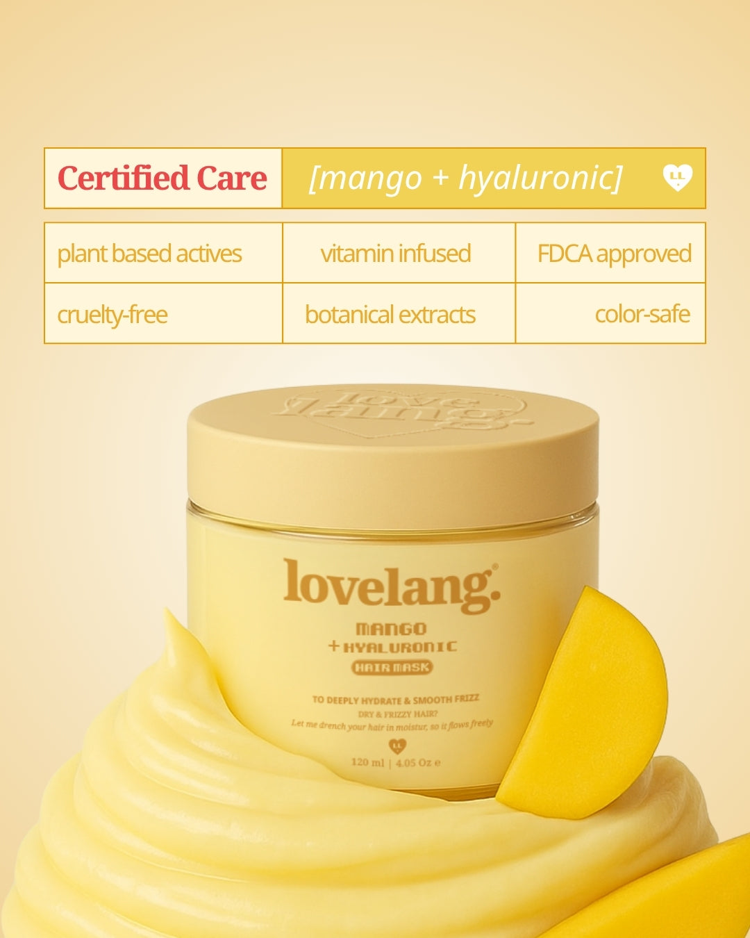 Mango + Hyaluronic Hair Mask