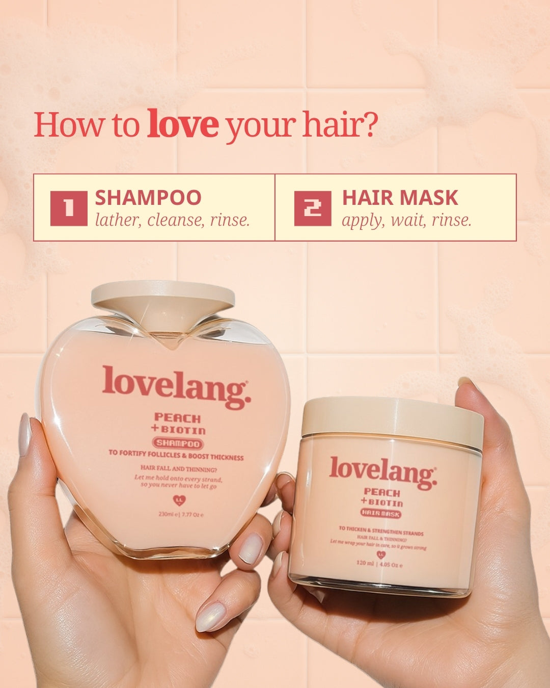 Peach + Biotin Hair Fall Control Combo