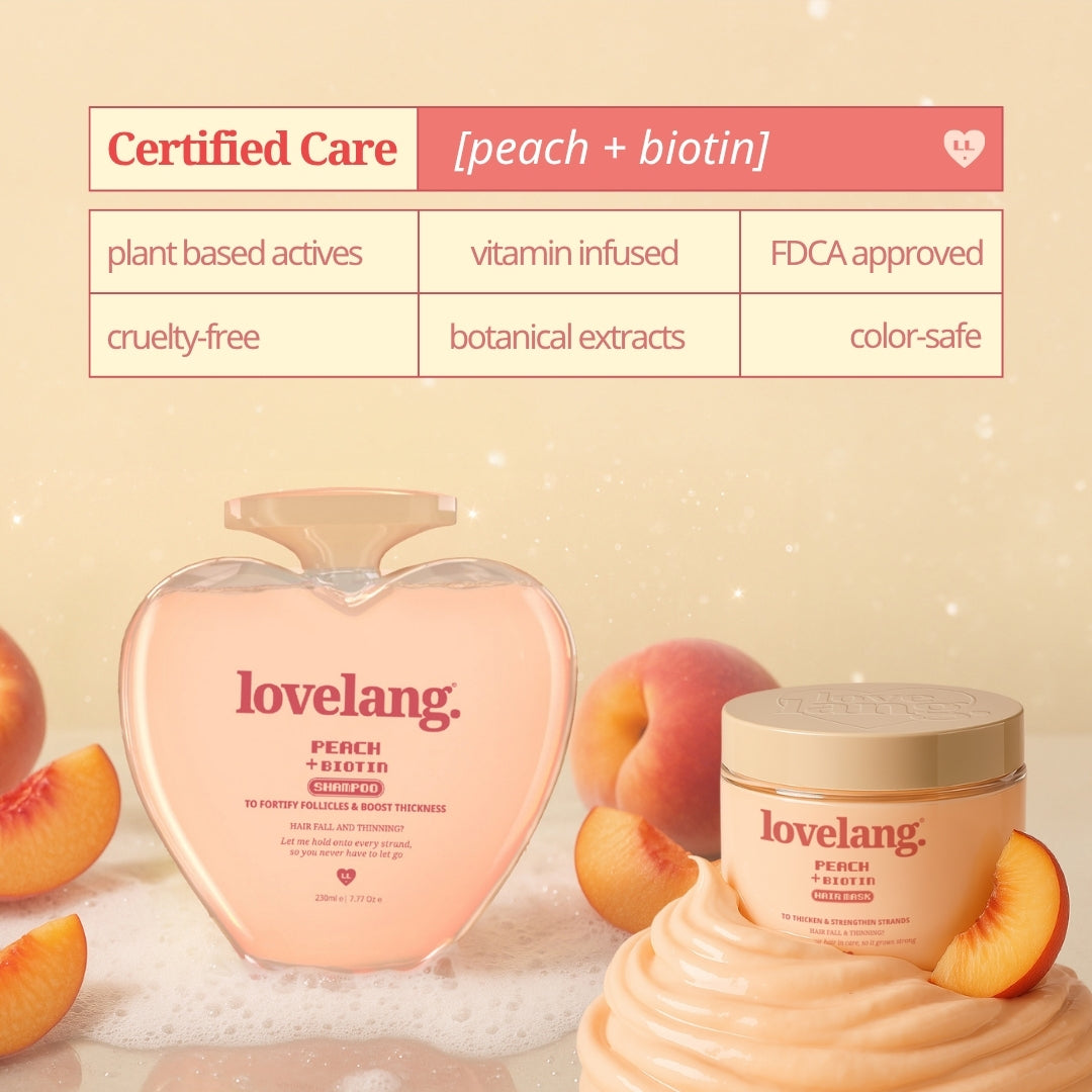 Peach + Biotin Hair Fall Control Combo Sample