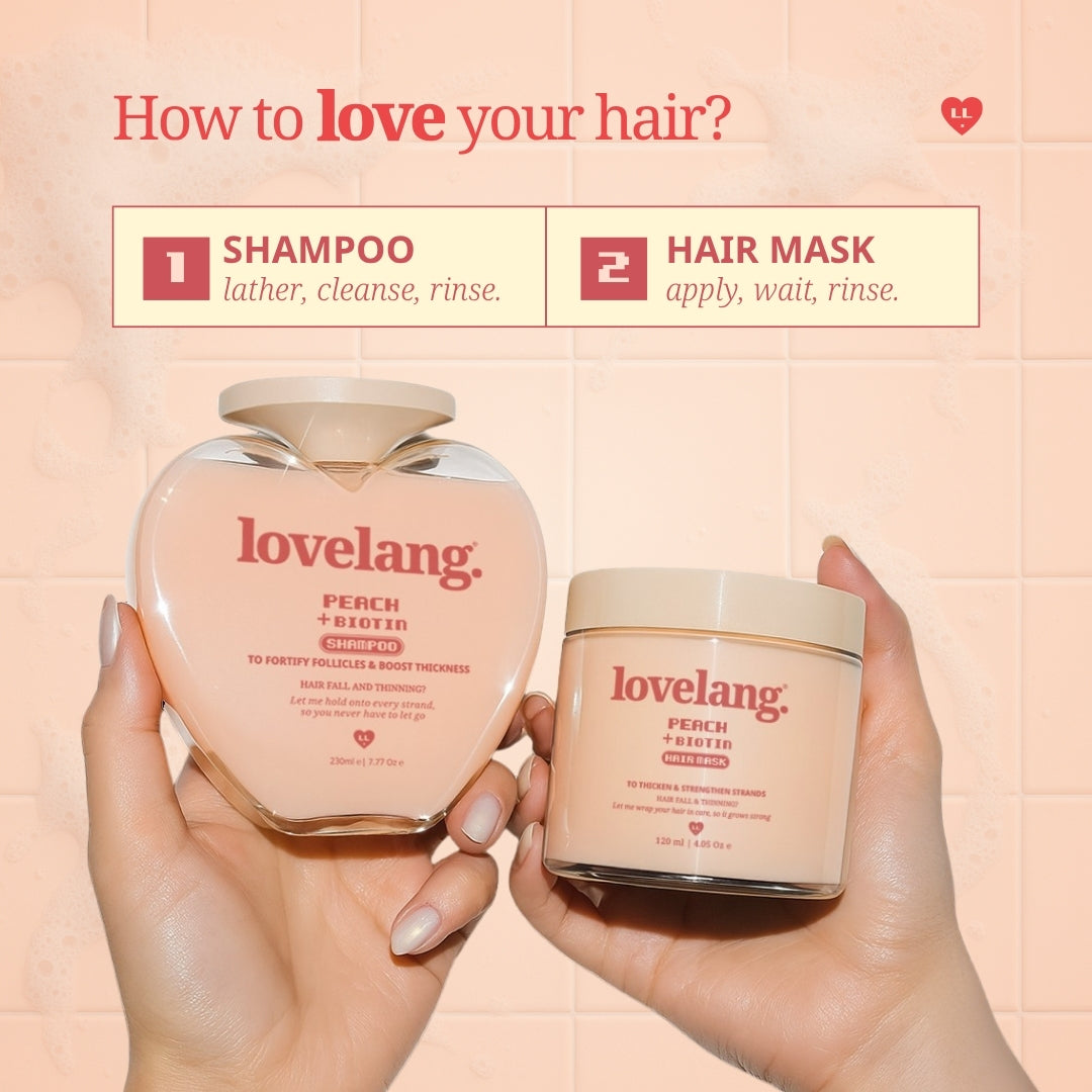Peach + Biotin Hair Fall Control Combo Sample